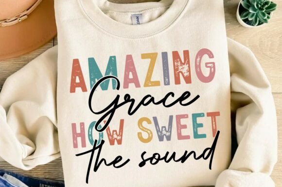 Amazing Grace Svg, Christian T-Shirt Designs