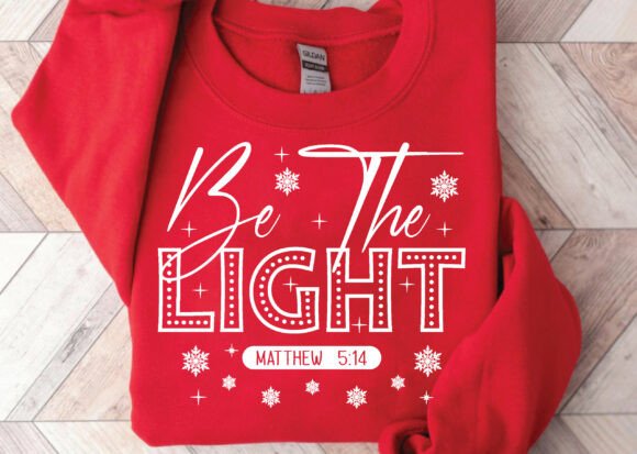 Be the Light SVG, Christian Christmas PNG