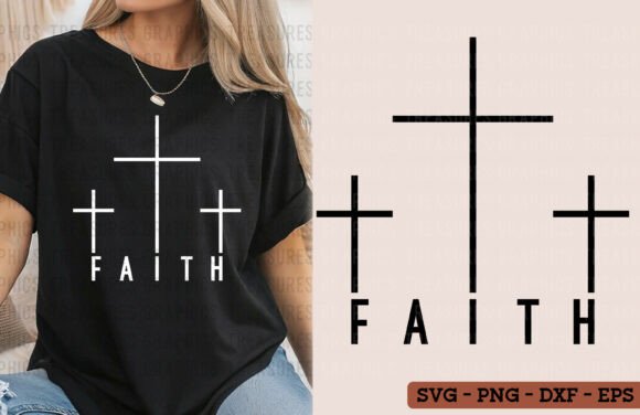 Boho Faith Christian PNG SVG Jesus Cross for T-Shirt Designs