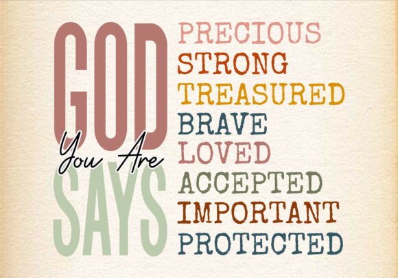 God Says Jesus Christian Svg Png for T-Shirt Designs