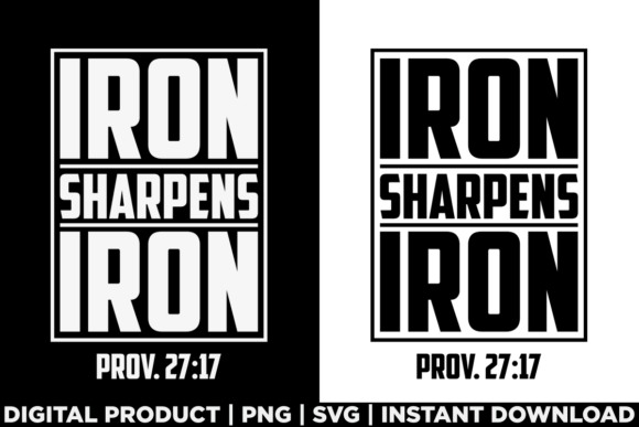 Iron Sharpens Iron Christian Gym Workout T-Shirt Designs