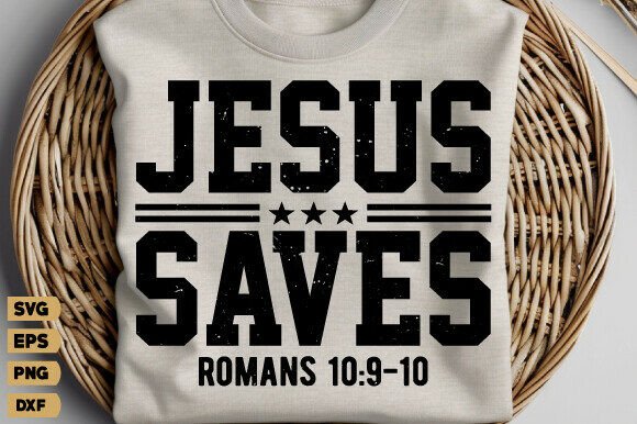 Jesus Saves Romans Png for T-Shirt Designs