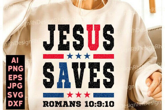 Jesus Saves SVG, Christian PNG Design