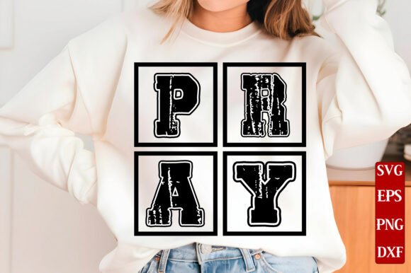 Preppy Christian Pray SVG T-Shirt Designs